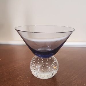 Set Of 4 MCM bubble Ball Glasses